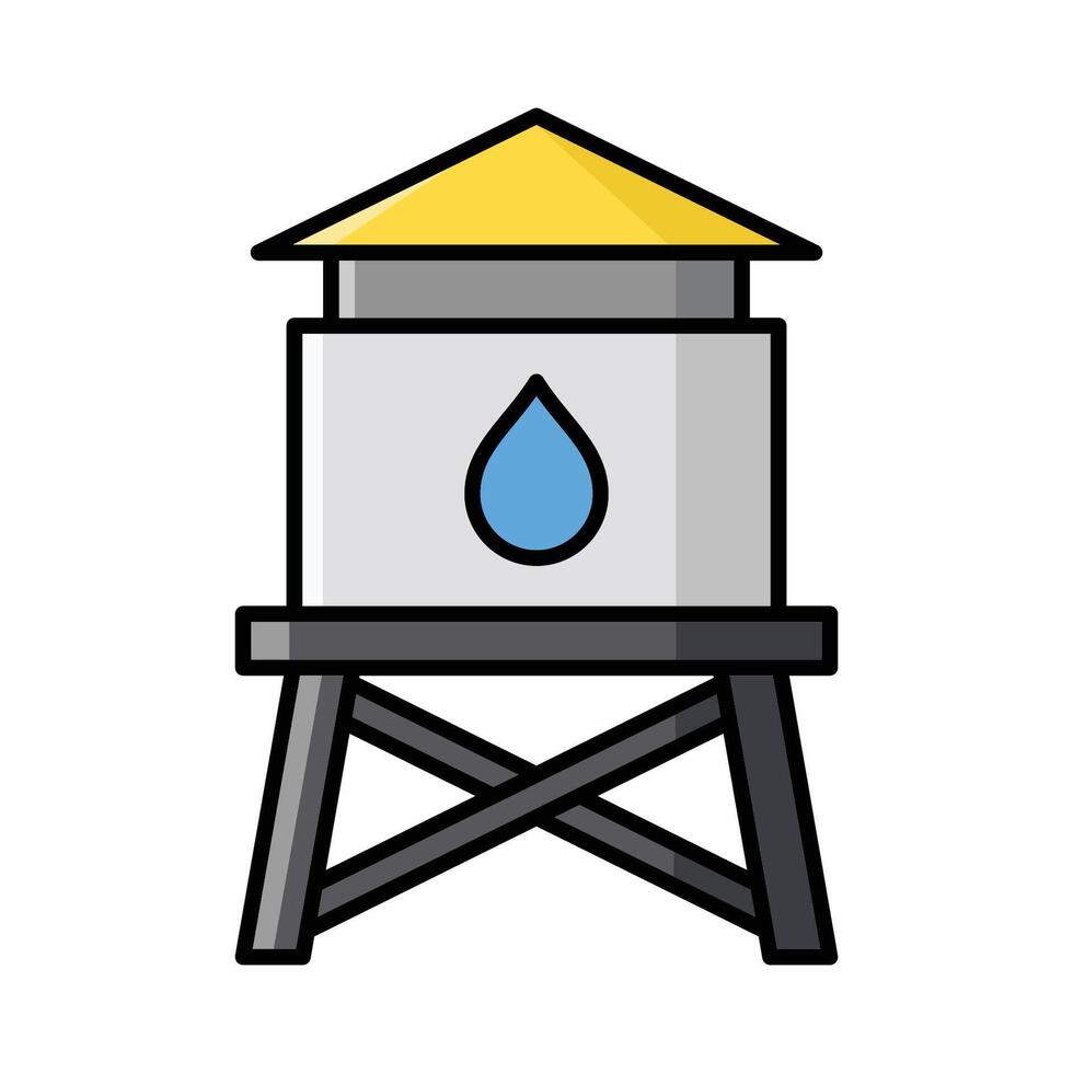 water tank icon vector design template in white background