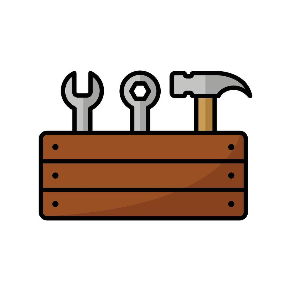 toolbox icon vector design template in white background