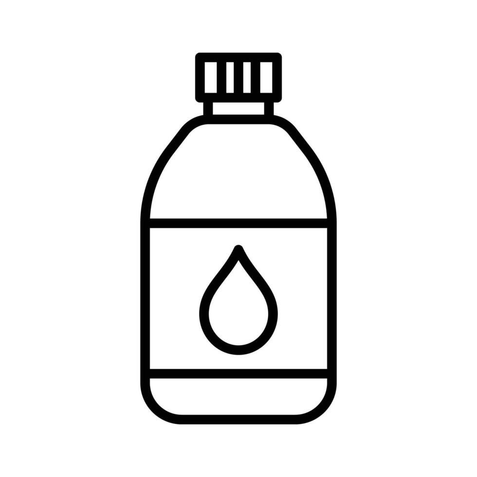 agua botella icono vector diseño modelo en blanco antecedentes