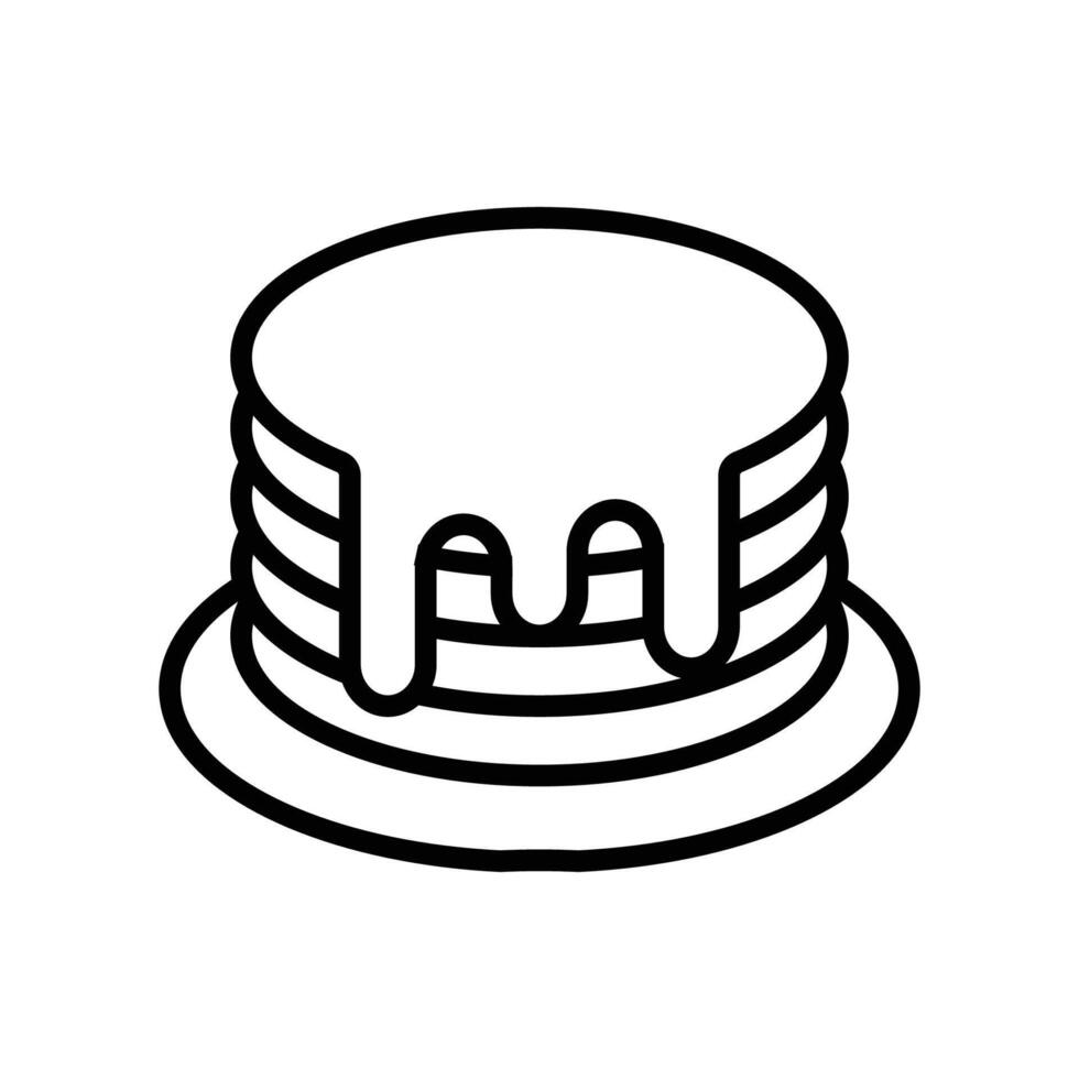 pancake icon vector design template in white background