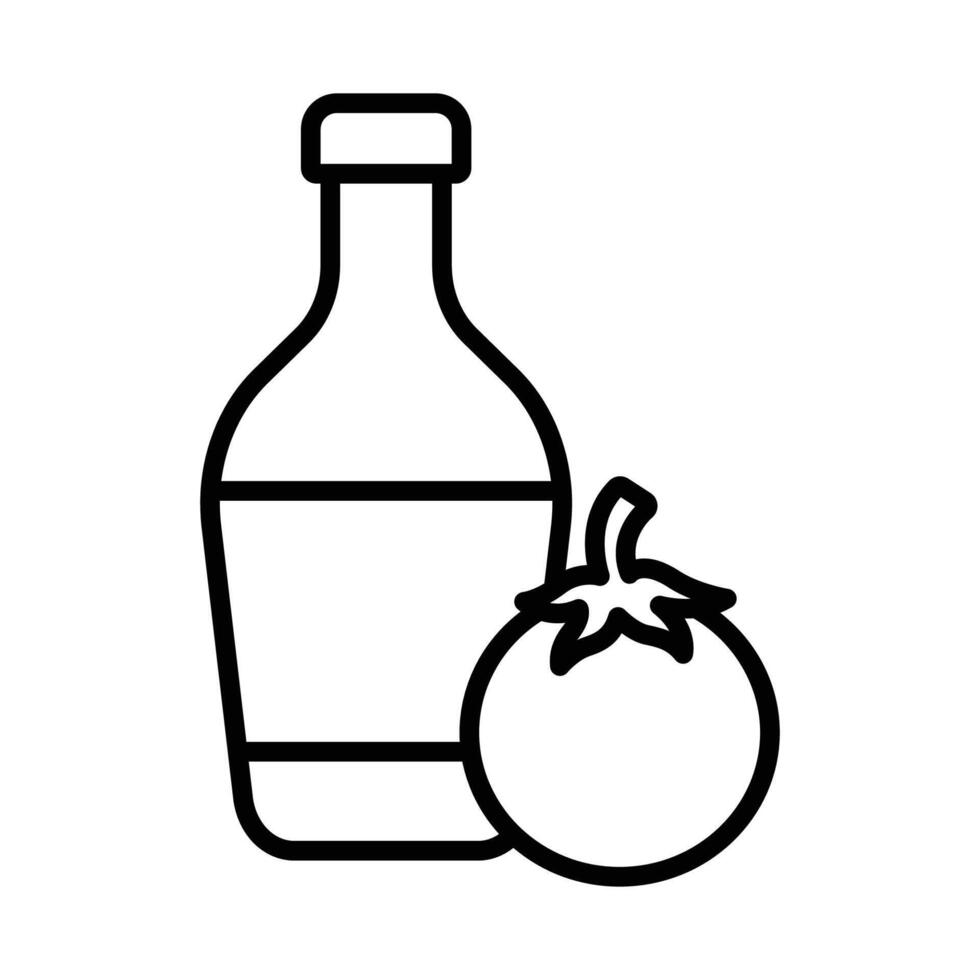 salsa de tomate icono vector diseño modelo en blanco antecedentes