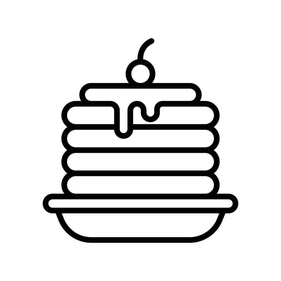 tortita icono vector diseño modelo en blanco antecedentes