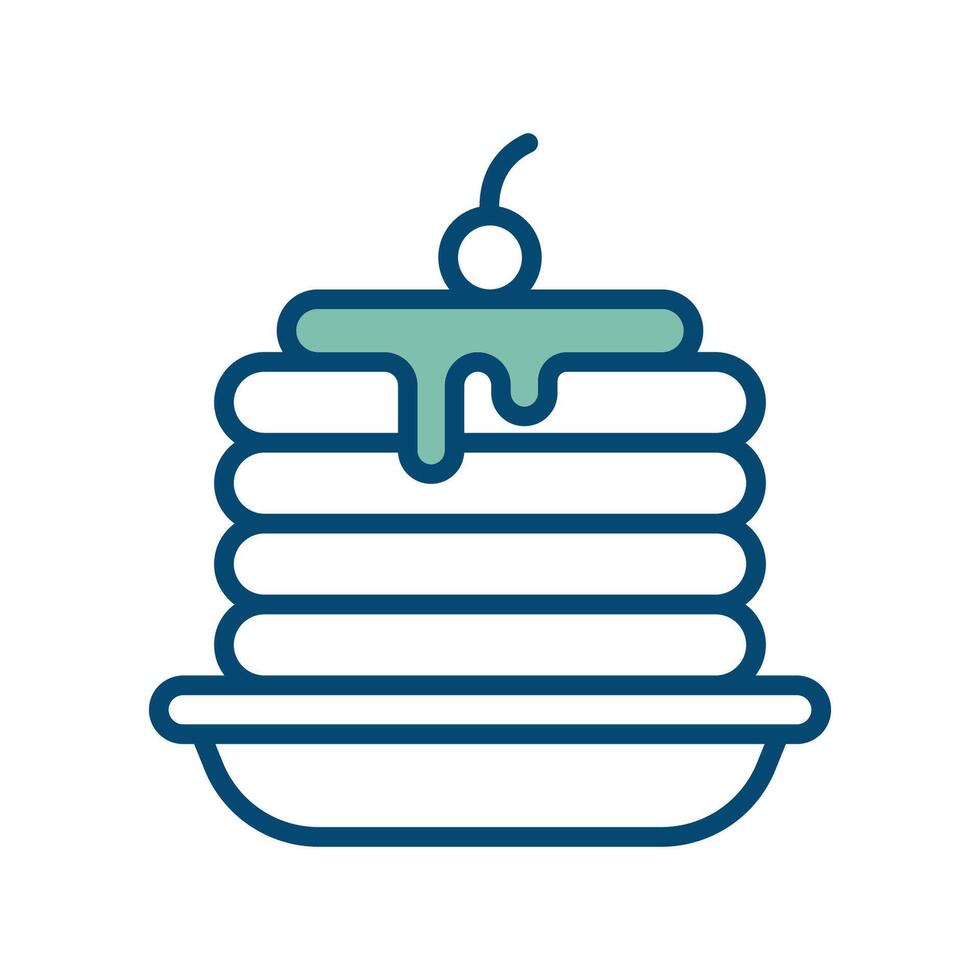 pancake icon vector design template in white background