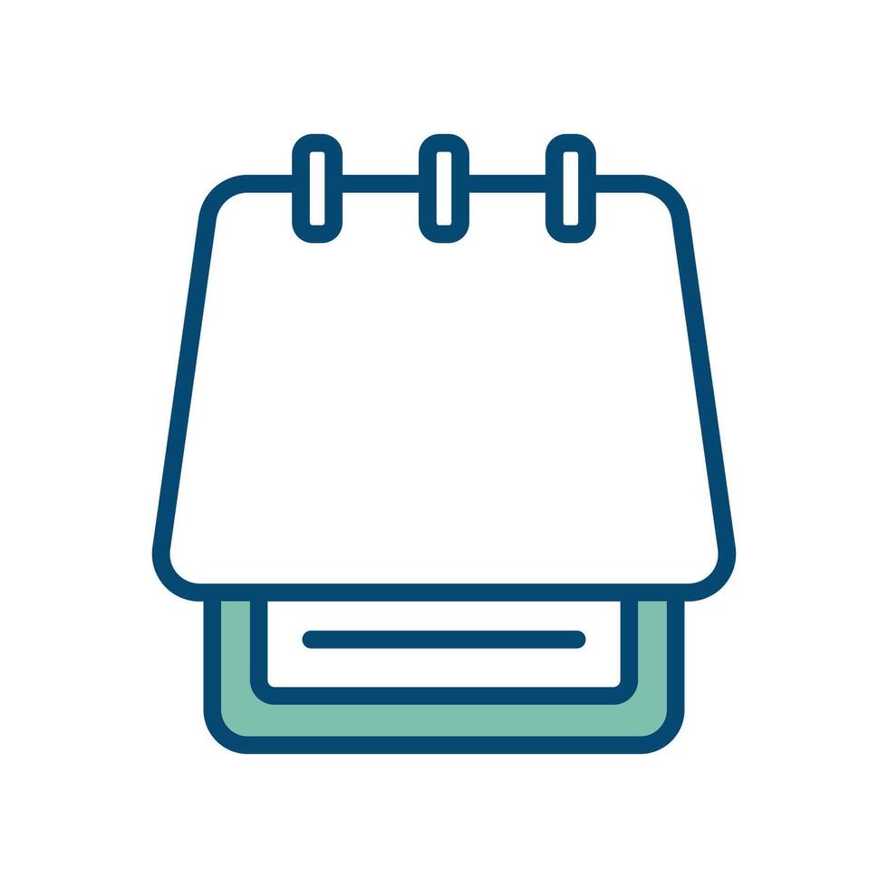 notepad icon vector design template in white background
