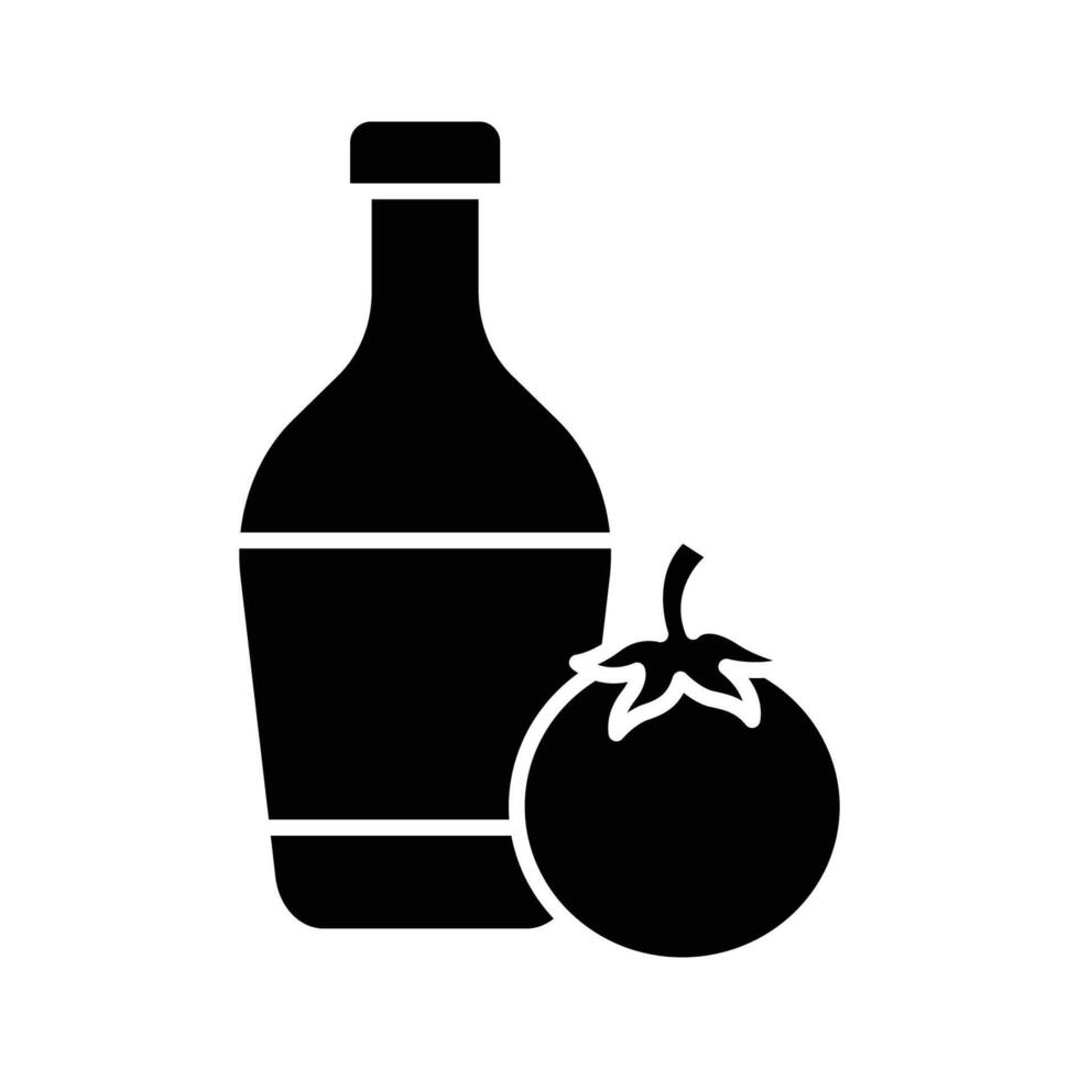 salsa de tomate icono vector diseño modelo en blanco antecedentes