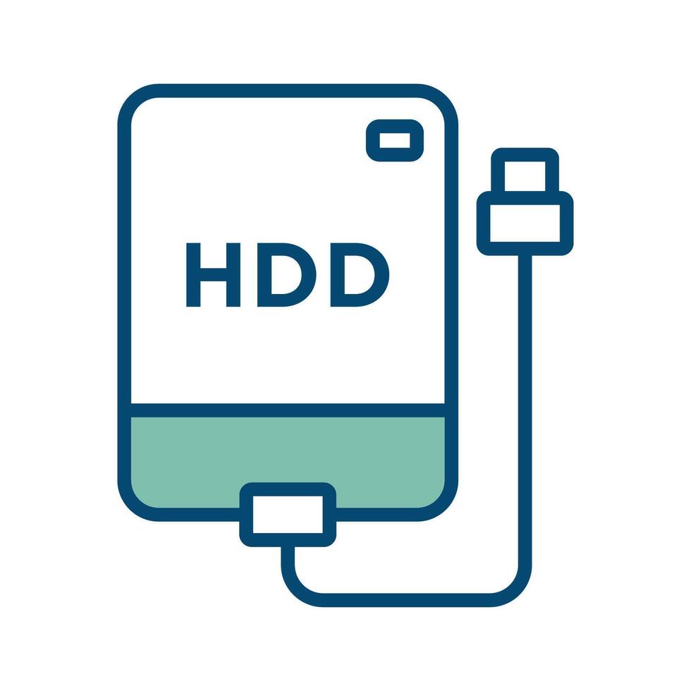 hard disk icon vector design template in white board