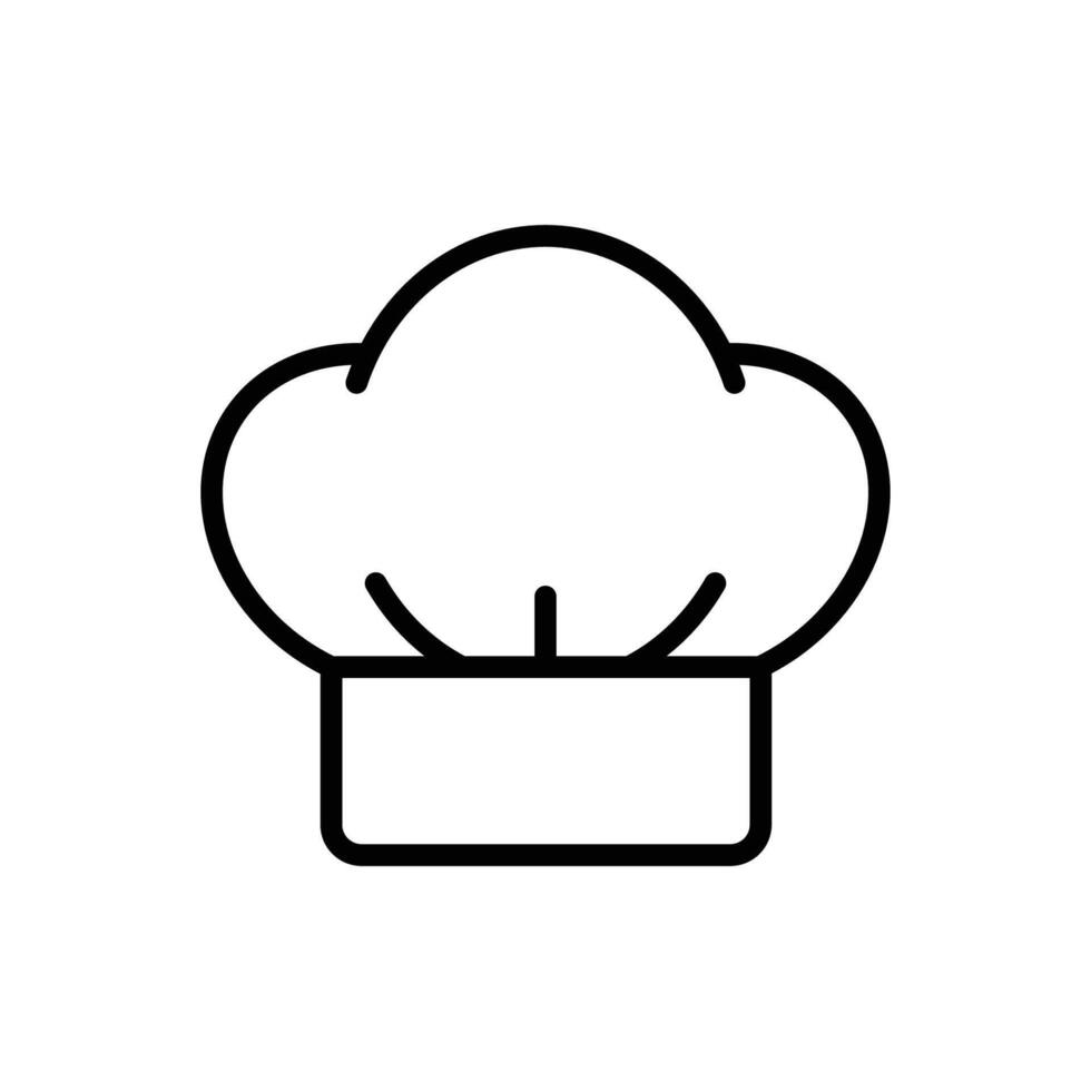 cocinero sombrero icono vector diseño modelo en blanco antecedentes