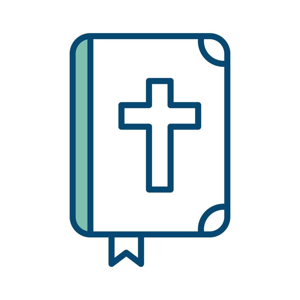 Biblia icono vector diseño modelo en blanco antecedentes