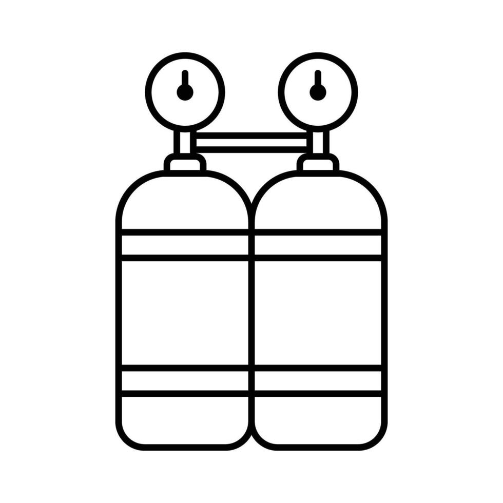 air tank icon vector design template in white background