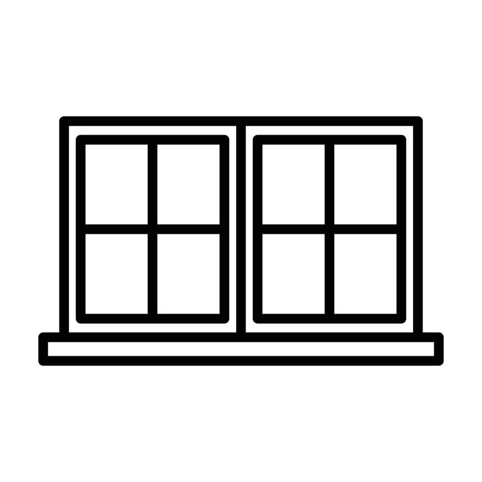 ventana icono vector diseño modelo en blanco antecedentes