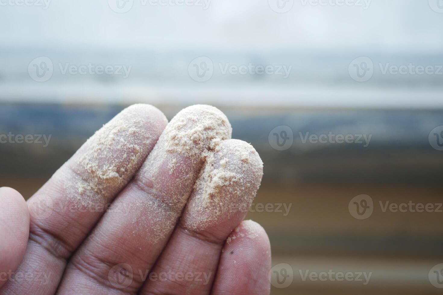 Dust and Dirt on a finger photo