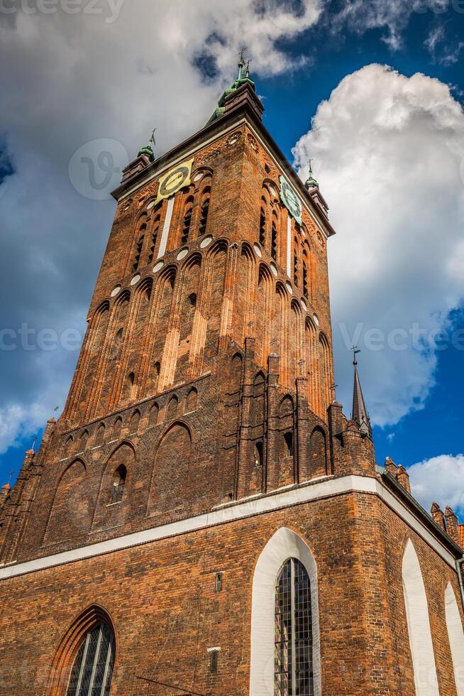 St. Catherine's Church Kosciol sw. Katarzyny, the oldest church in Gdansk, Poland photo