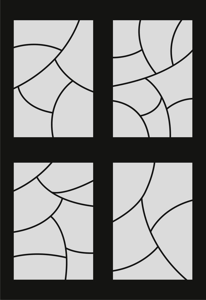 Set Pictures or photos frame collage. comics page grid layout abstract photo frames and digital photo wall template vector