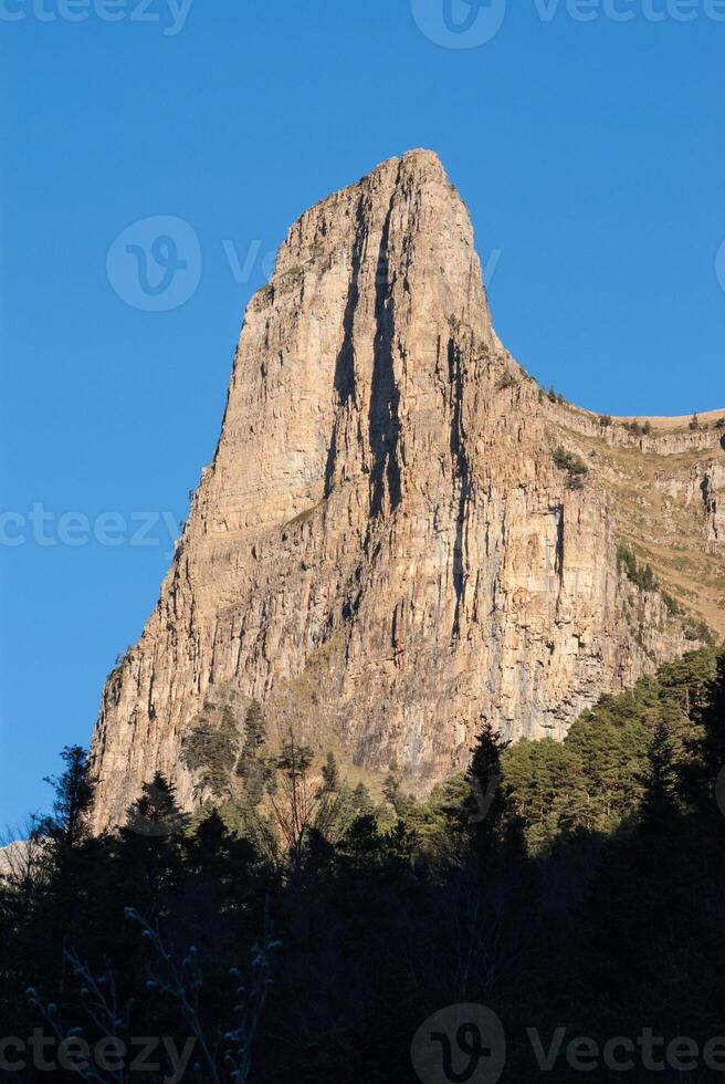 monte perdido en Ordesa nacional parque, huesca. España. foto