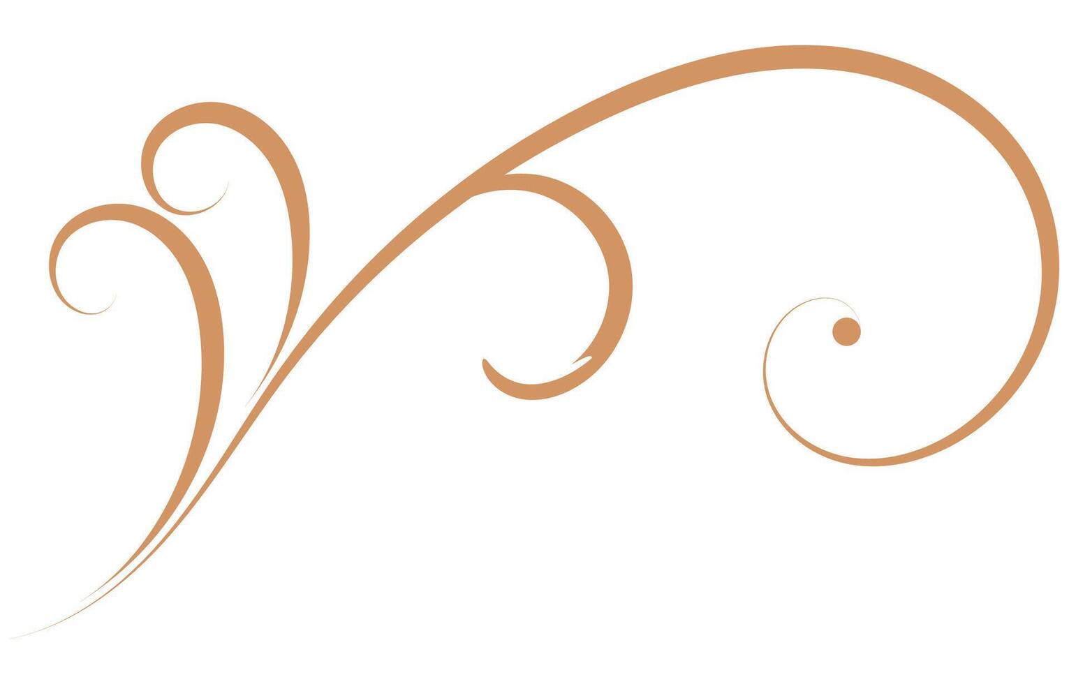 ornaments vintage simple golden lines for decoration Baroque Element vector