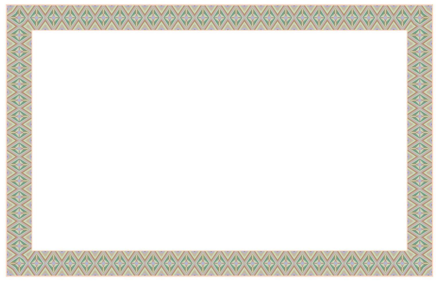 Decorative pattern frame with floral ornaments for cards and invitations vector