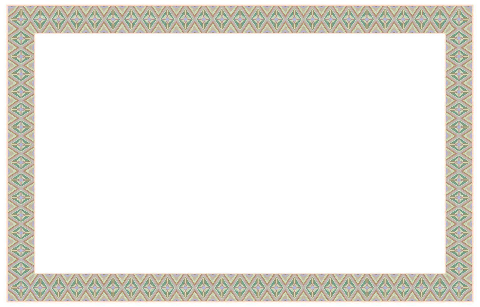 Decorative pattern frame with floral ornaments for cards and invitations vector