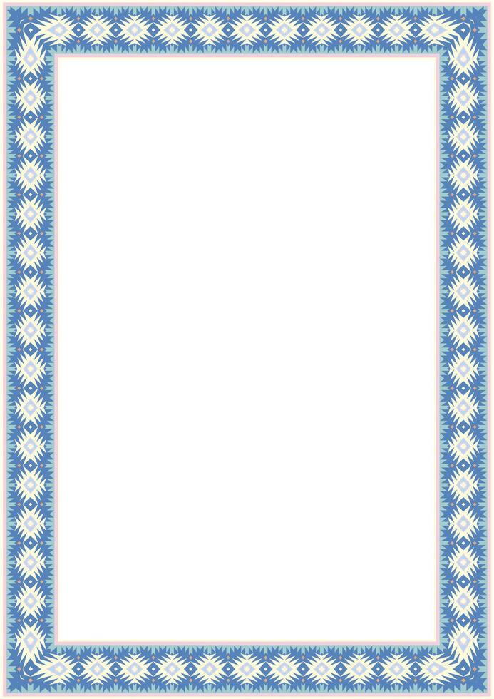 Decorative pattern frame with floral ornaments for cards and invitations vector