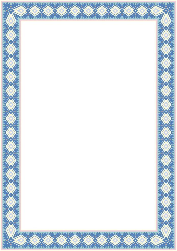 Decorative pattern frame with floral ornaments for cards and invitations vector