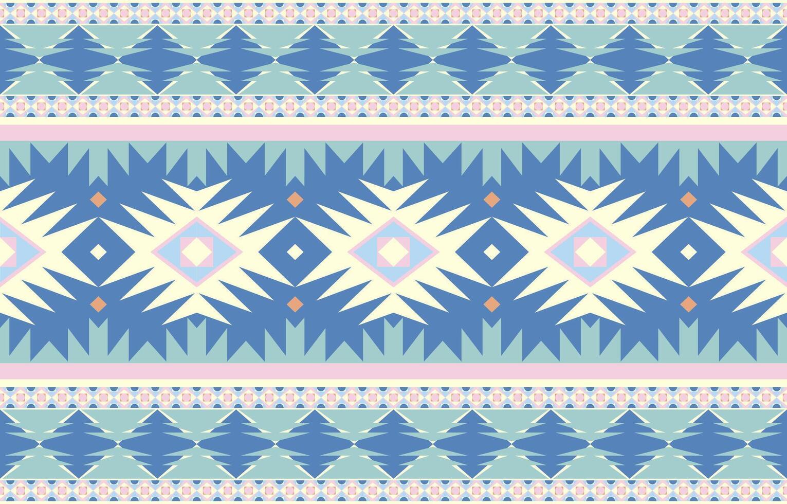 Aztec, Navajo geometric seamless pattern. Native American Southwest print. Ethnic design wallpaper, fabric, cover, textile, rug, blanket. vector