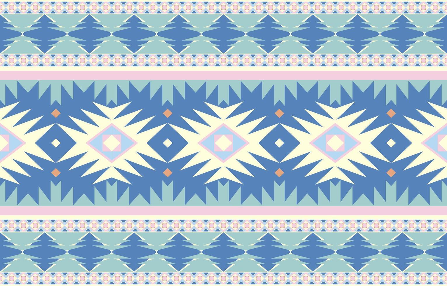 Aztec, Navajo geometric seamless pattern. Native American Southwest print. Ethnic design wallpaper, fabric, cover, textile, rug, blanket. vector