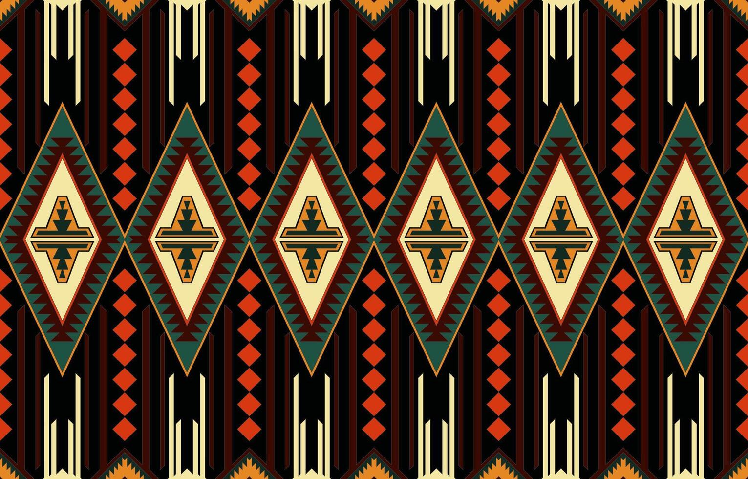 Aztec, Navajo geometric seamless pattern. Native American Southwest print. Ethnic design wallpaper, fabric, cover, textile, rug, blanket. vector