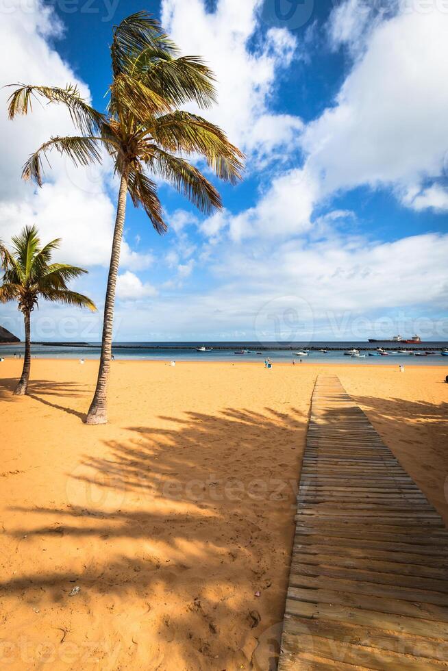 playa teresita en tenerife - canario islas España foto