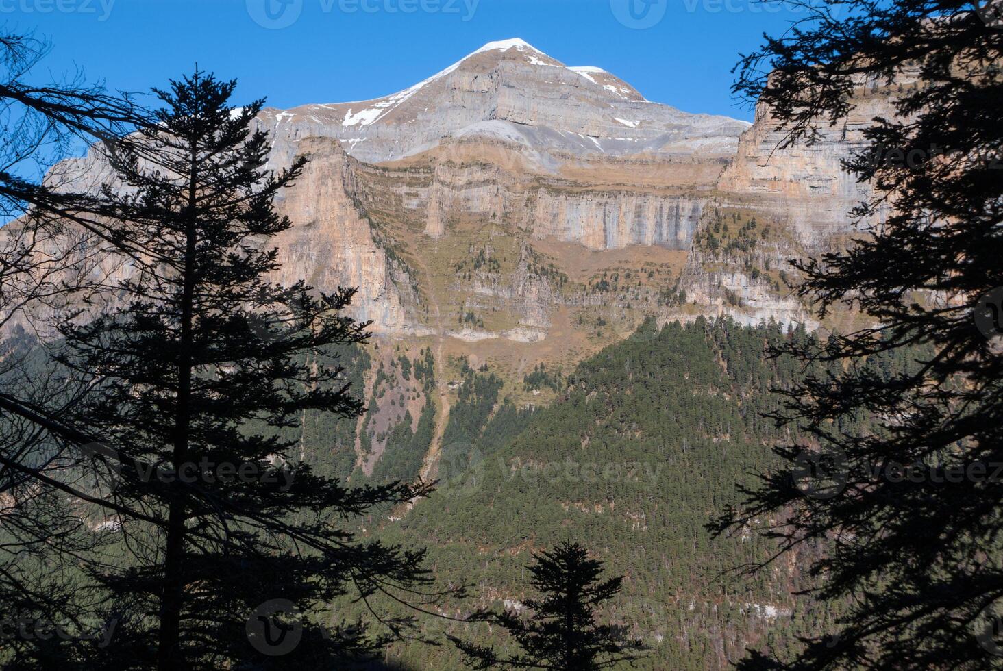 Scenic view of famous Ordesa Valley, NP Ordesa y Monte Perdido, Spain. photo