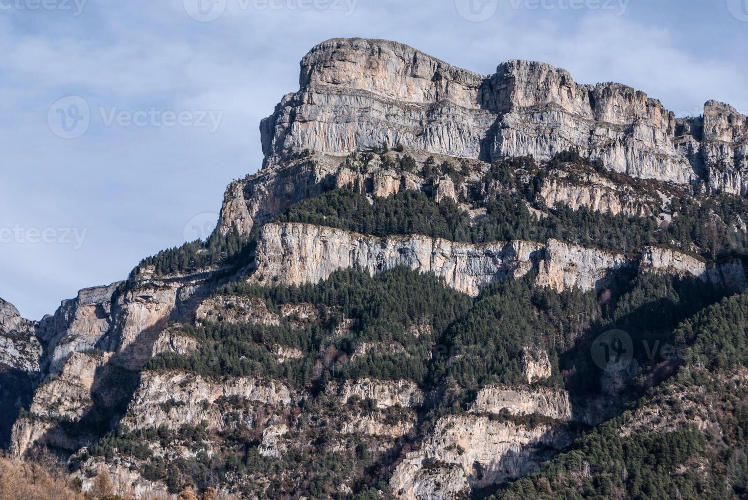 pinnacles in Anisclo Valley, Ordesa National Park, Pyrenees, Huesca, Aragon, Spain photo