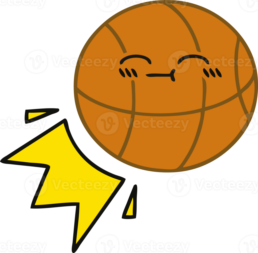 cute cartoon basketball png
