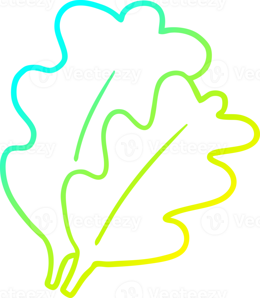 cold gradient line drawing fall leaves cartoon png