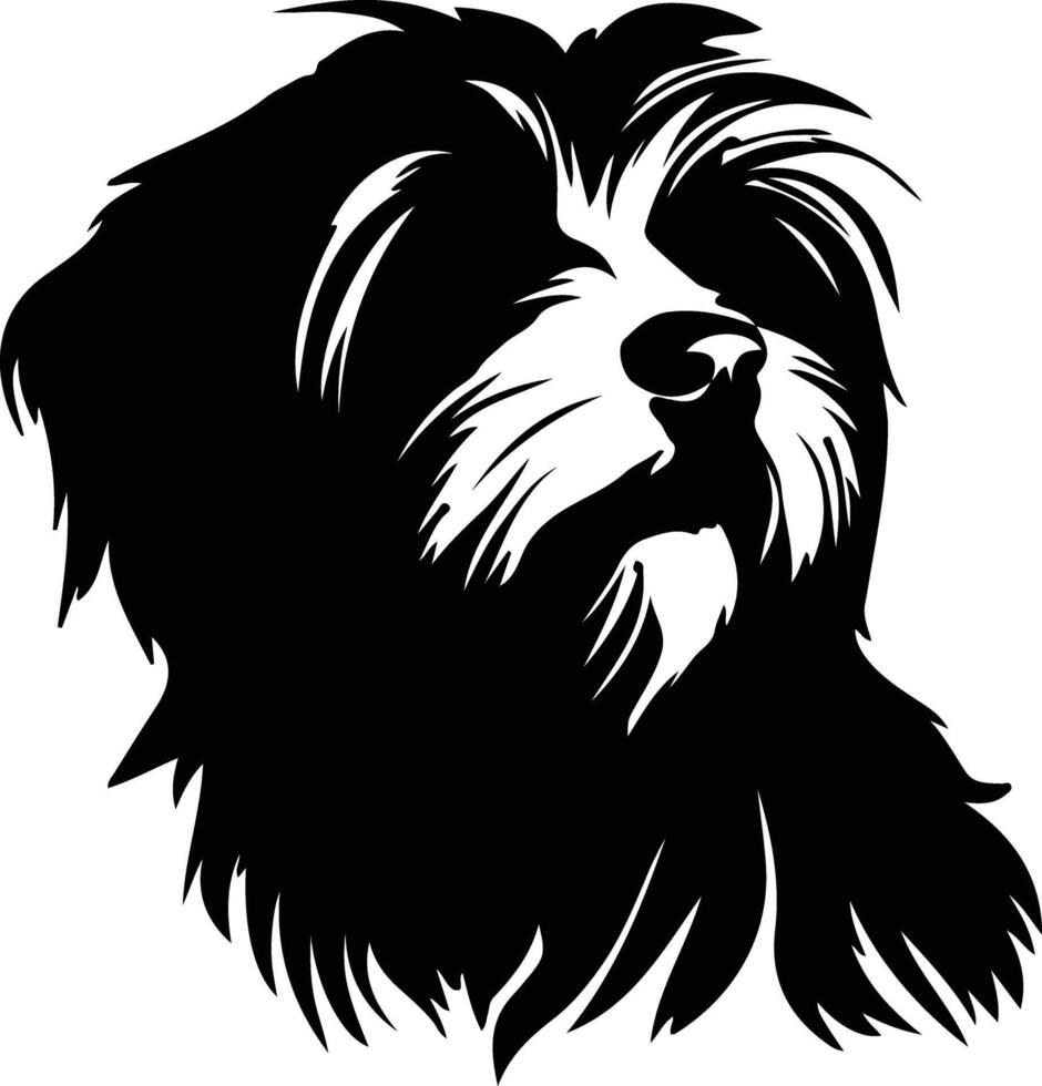 cotondetulear silueta retrato vector