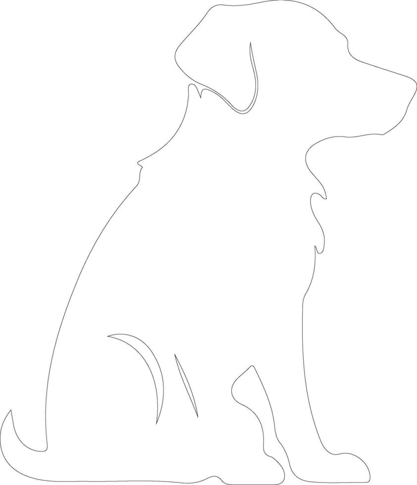 companiondog outline silhouette vector
