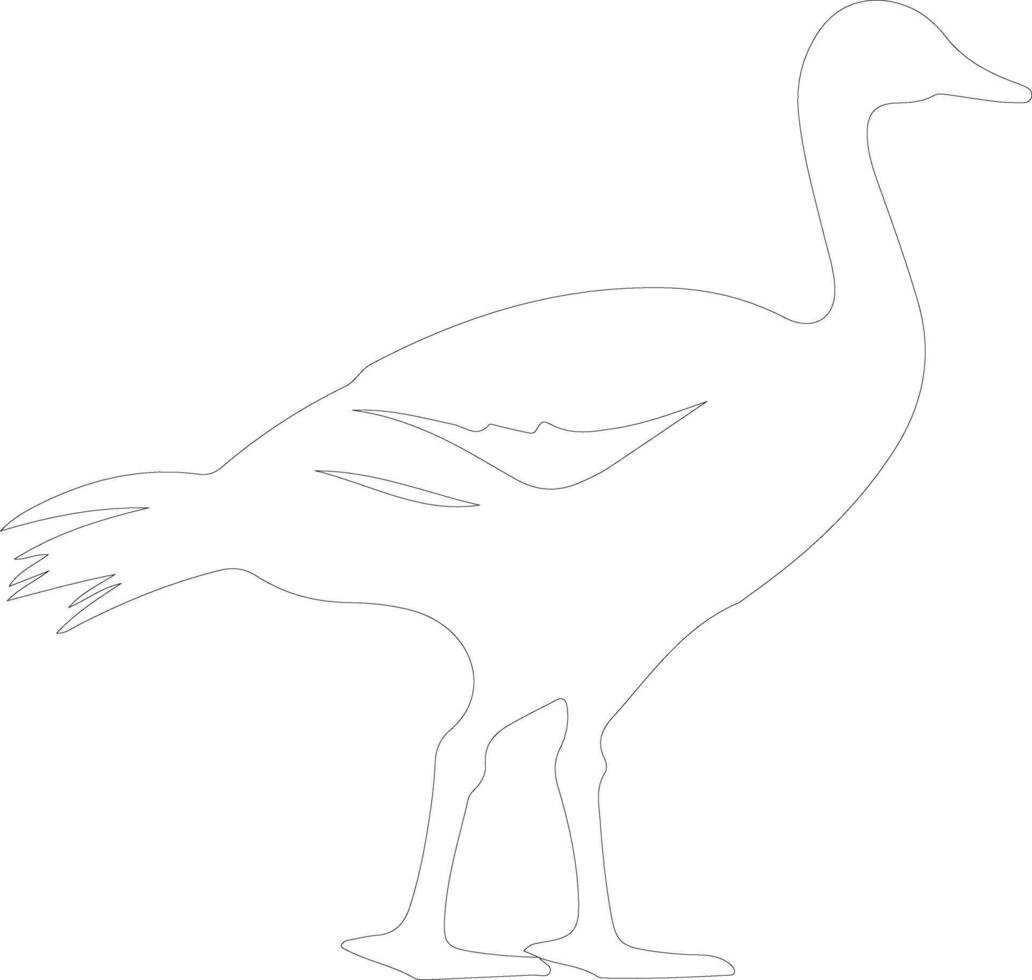 Canadagoose outline silhouette vector