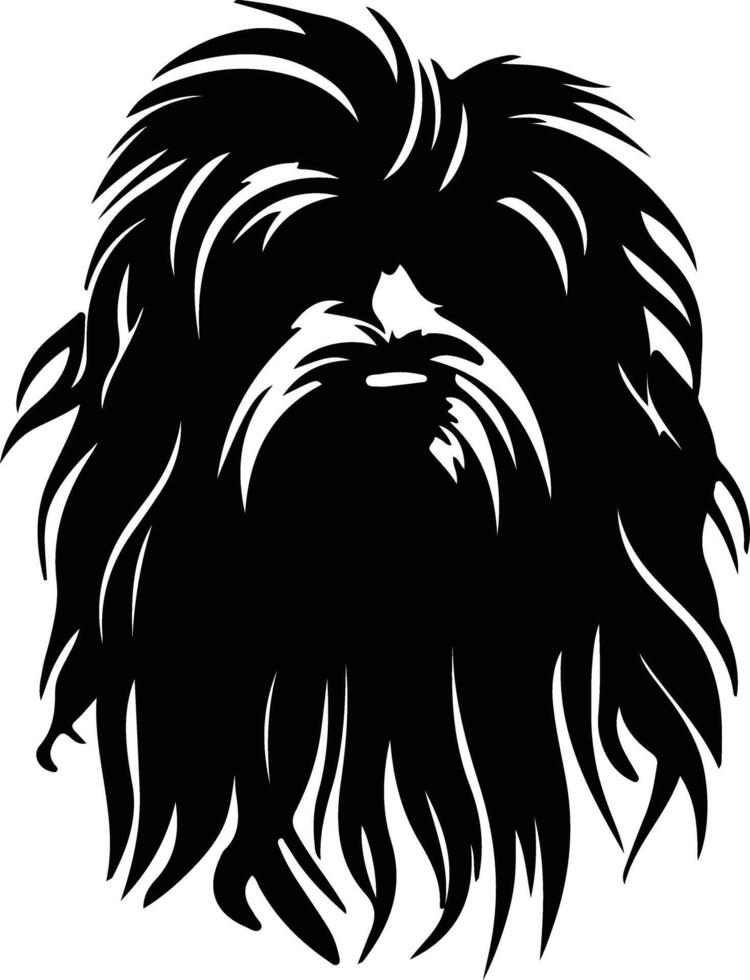 Puli   black silhouette vector