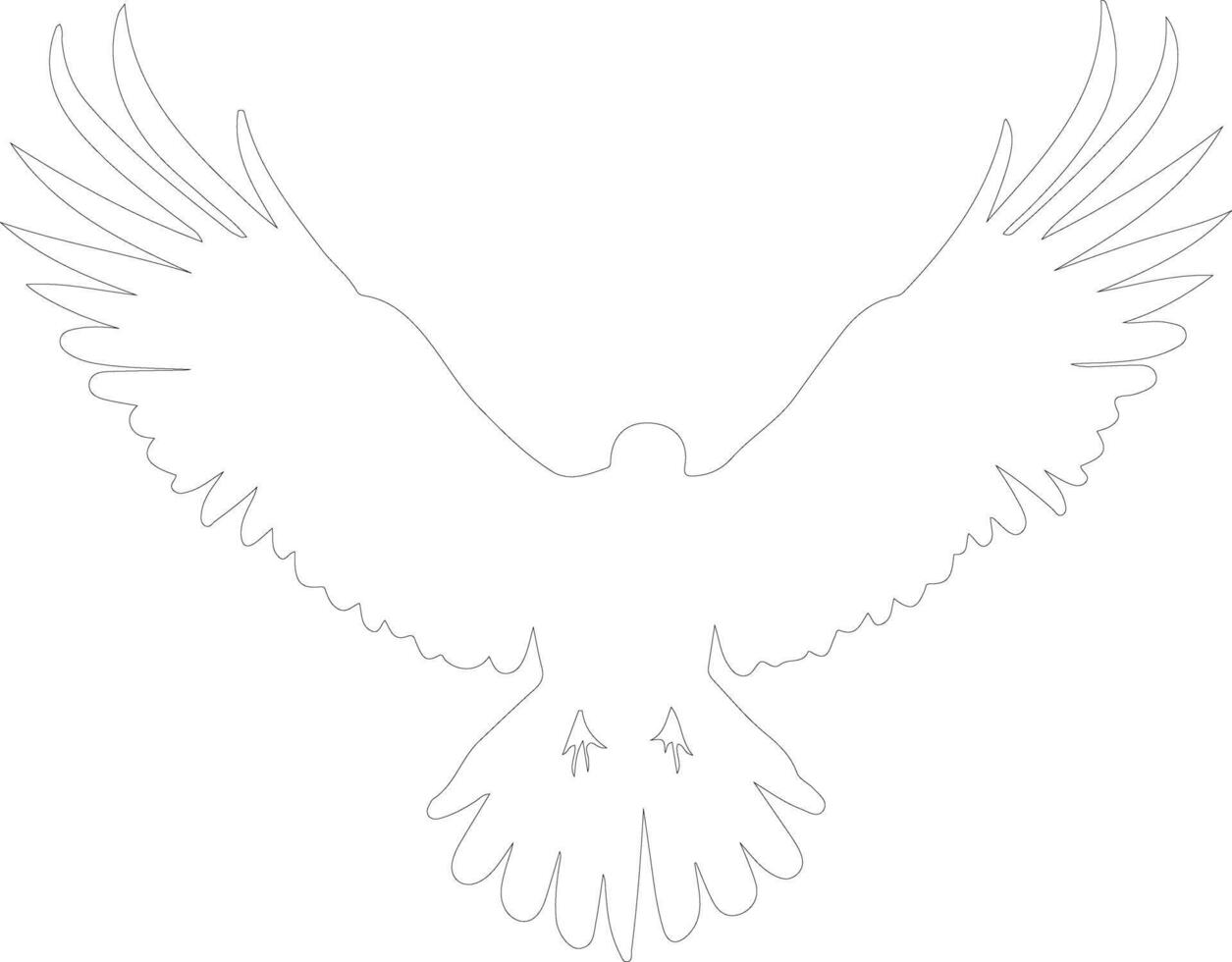 vulture  outline silhouette vector