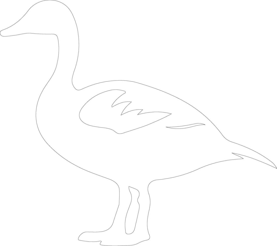 Canadagoose outline silhouette vector