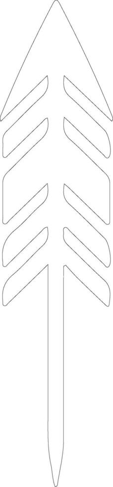Arrow icon  outline silhouette vector