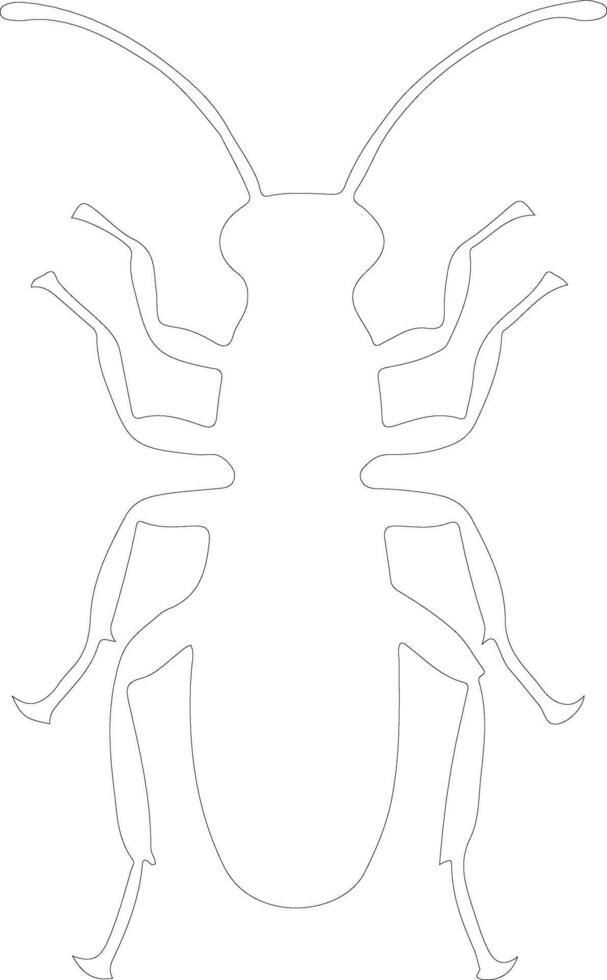 termite outline silhouette vector