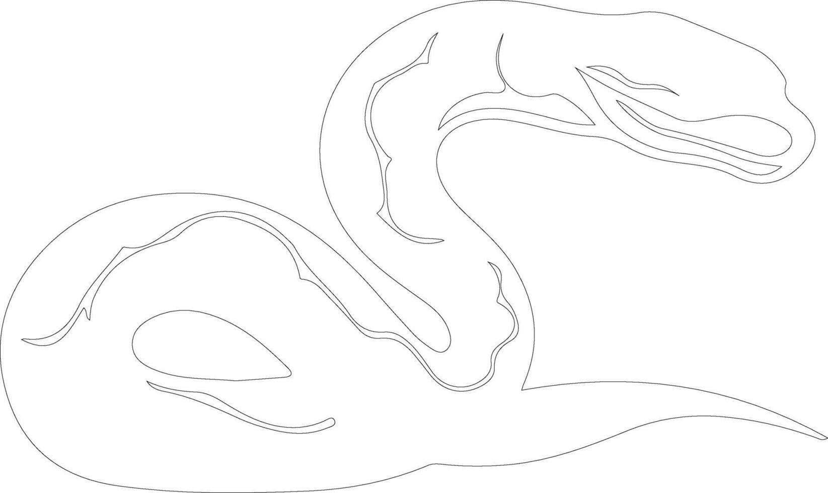 viper  outline silhouette vector