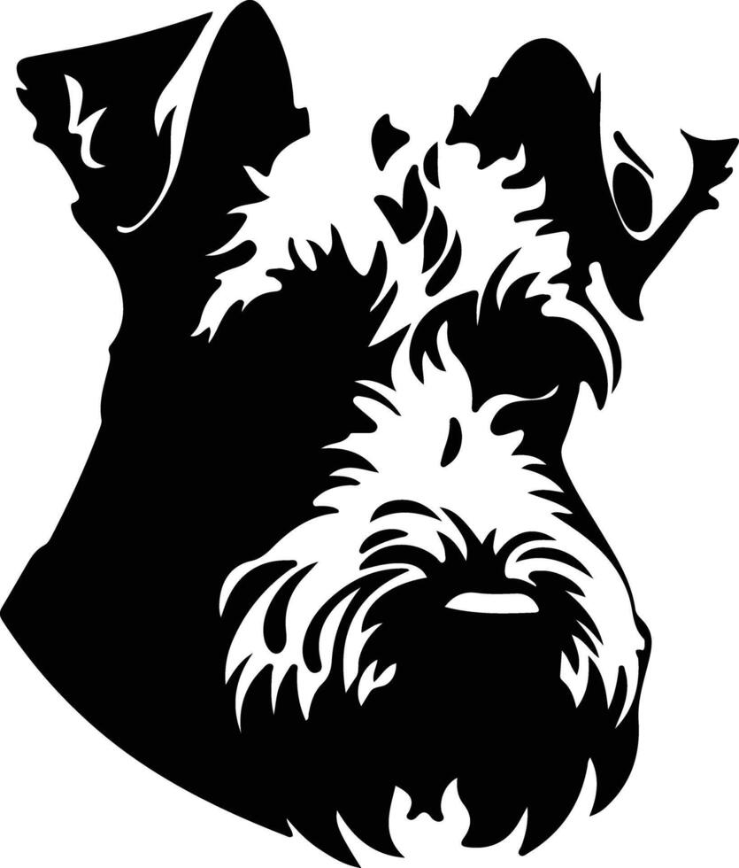 Pumi  silhouette portrait vector