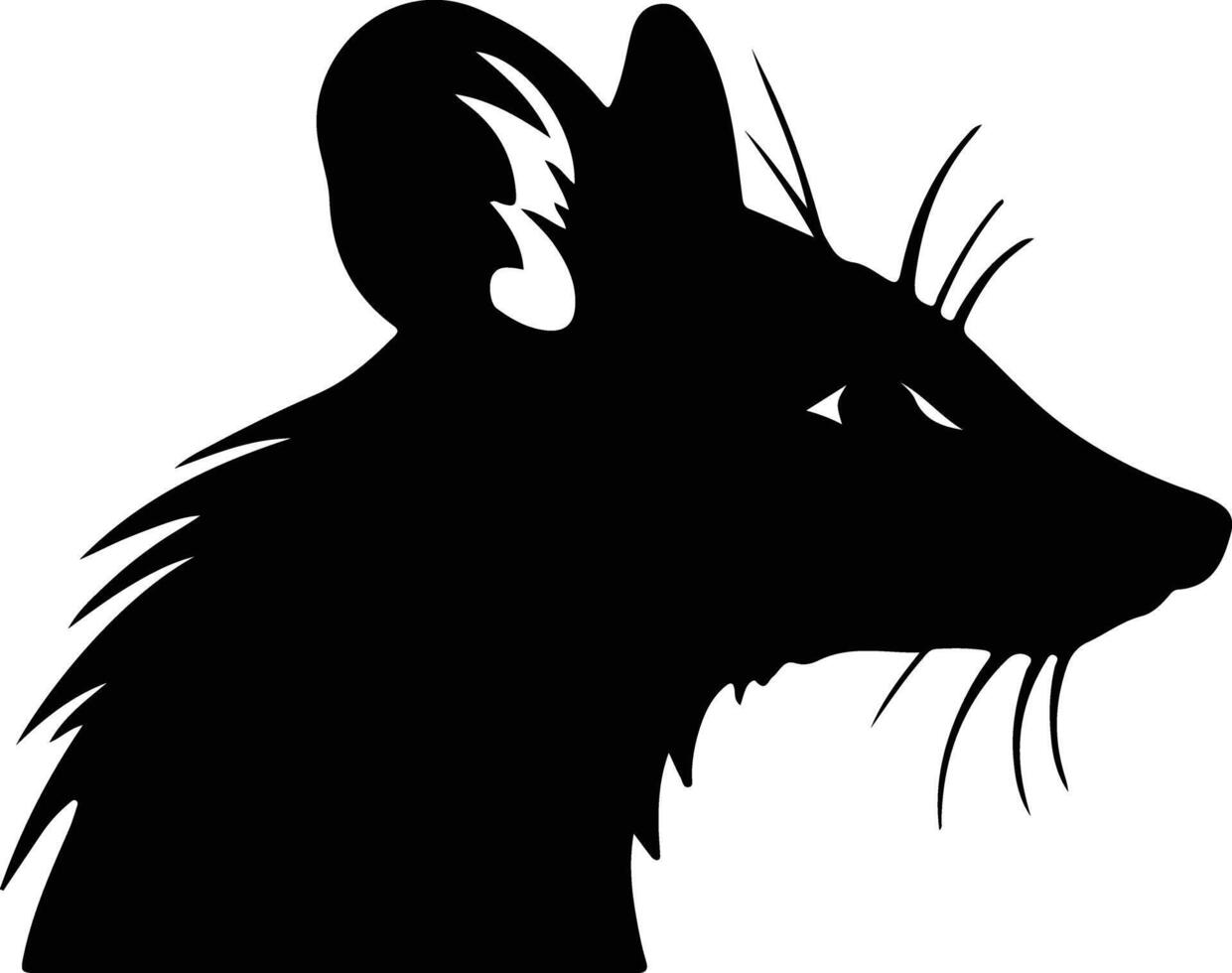 bandicoot  silhouette portrait vector