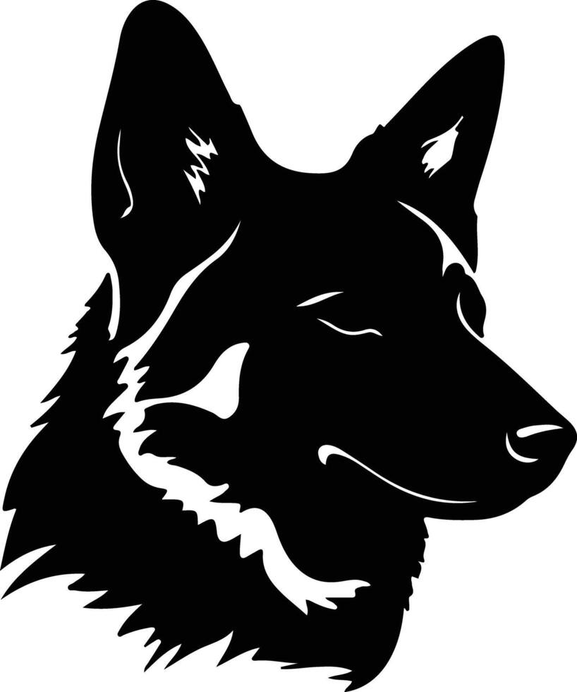 noruego lundehund silueta retrato vector