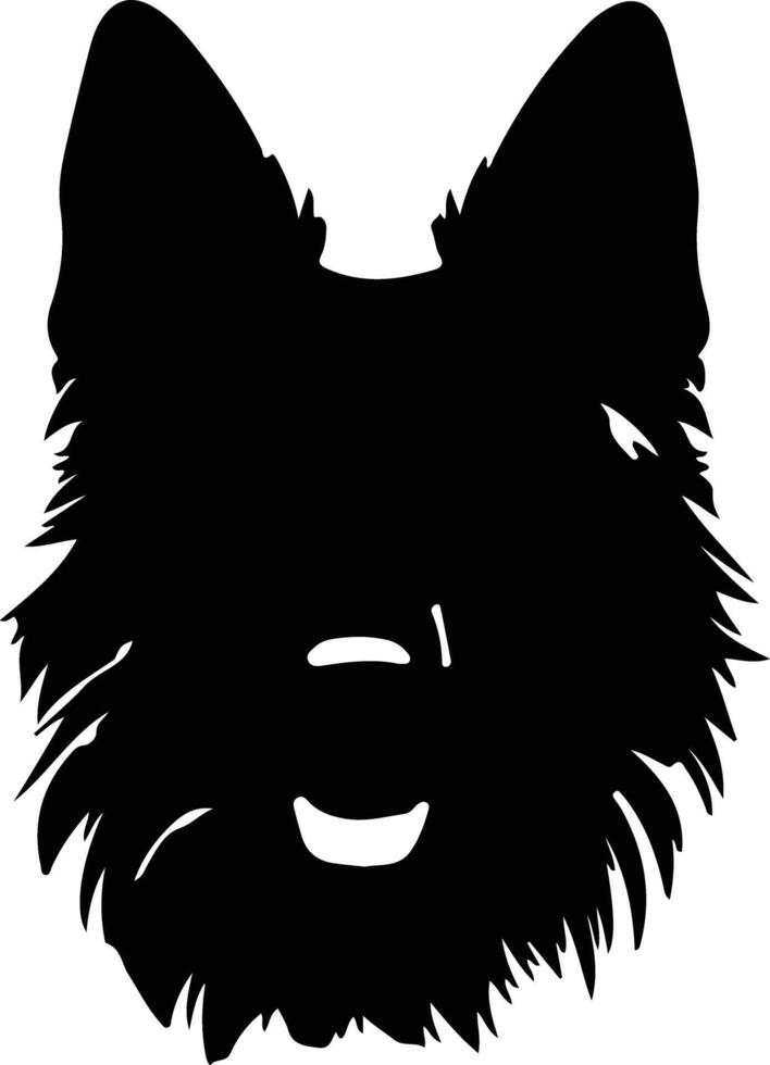 Belgian Tervuren  silhouette portrait vector