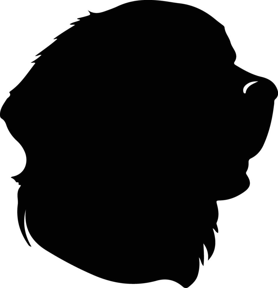 Golden Retriever  silhouette portrait vector