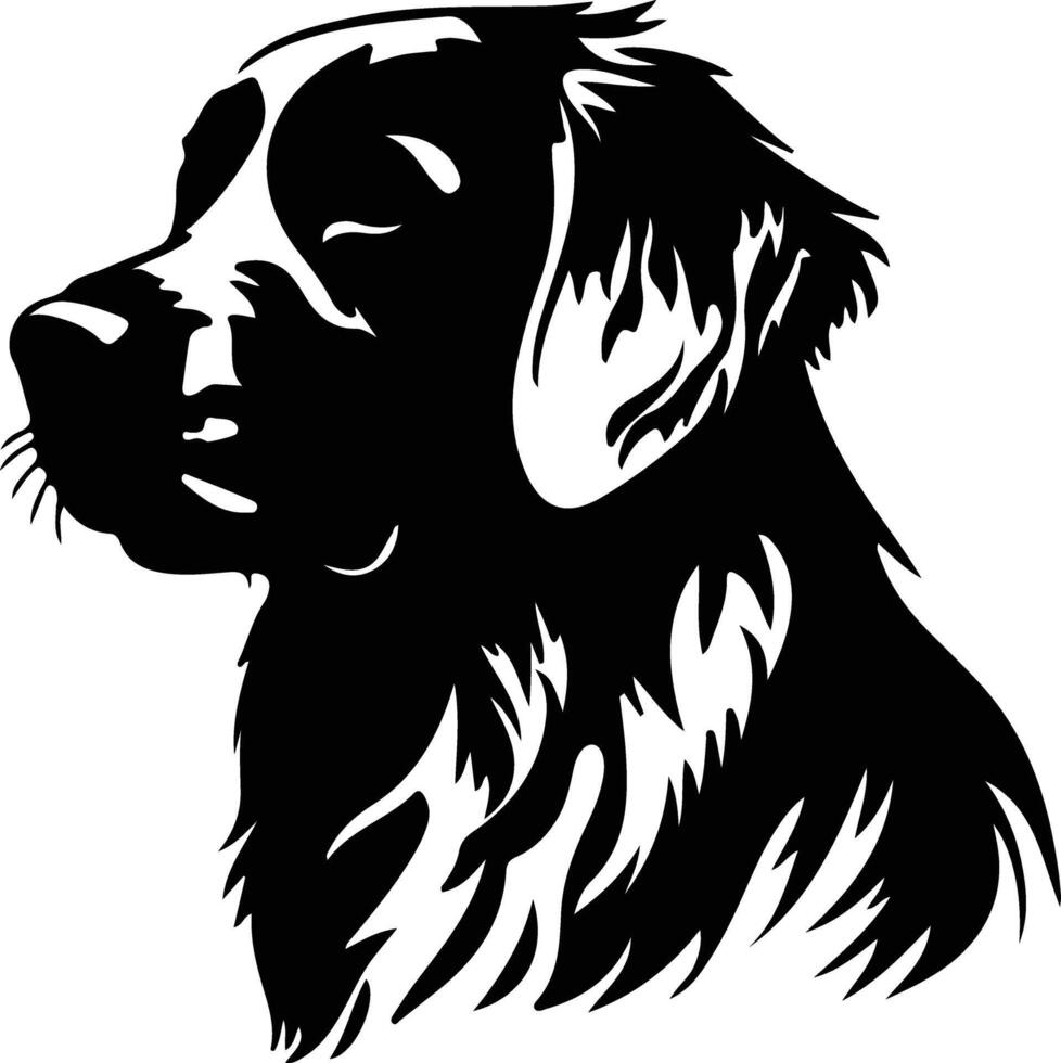 Golden Retriever  silhouette portrait vector