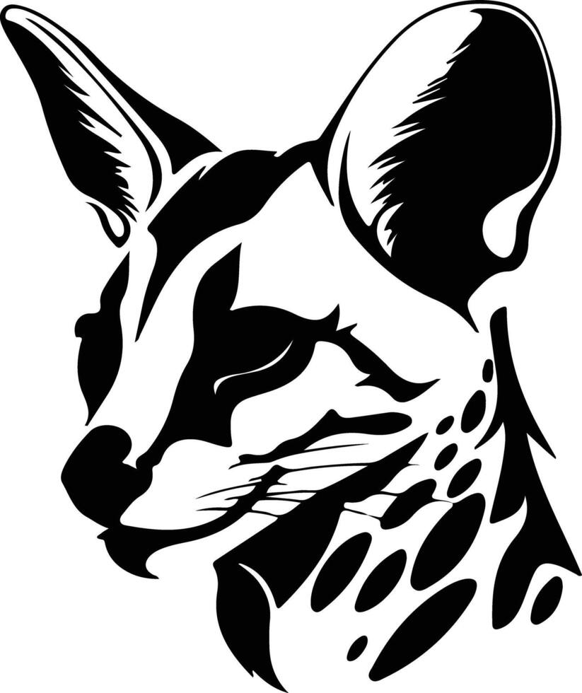 Servaline Genet  silhouette portrait vector