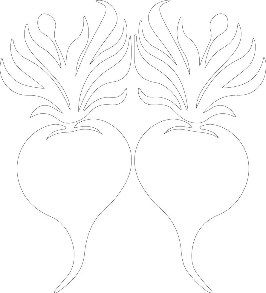 beets  outline silhouette vector