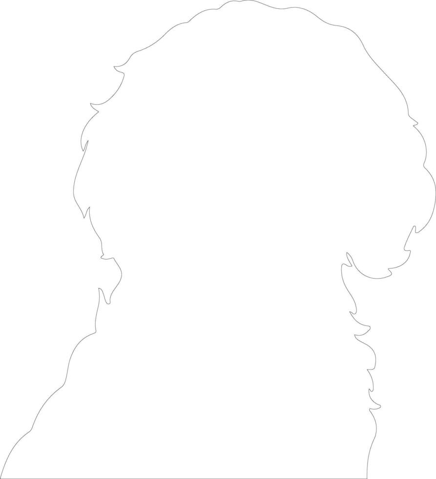 Cockapoo  outline silhouette vector