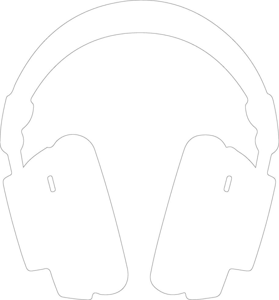 Audio icon  outline silhouette vector